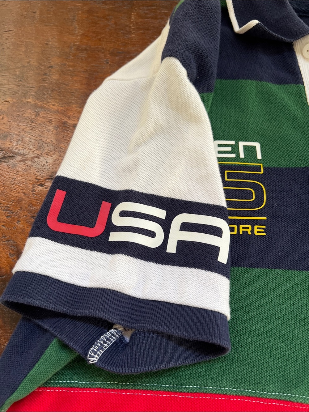 Polo Ralph Lauren "Open 65" Offshore Sailing Team Patchwork Polo Shirt Men's M - Picture 6 of 13
